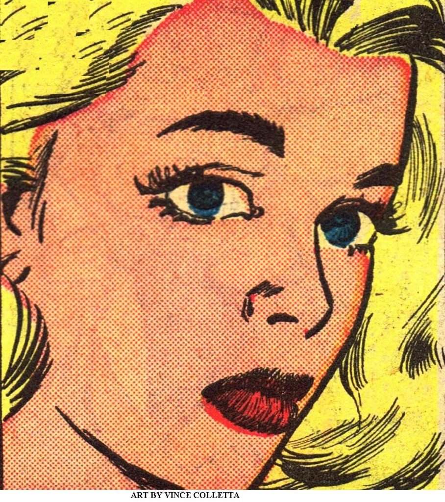 Pretty Blonde Girl Art By Vince Colletta