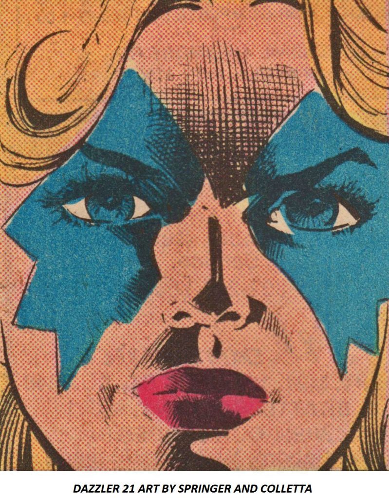 DAZZLER 21 ART BY FRANK SPRINGER AND VINCE COLLETTA