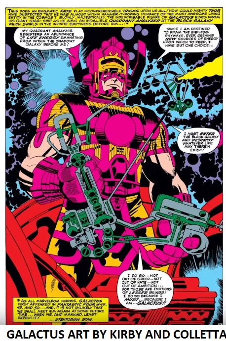 Jack Kirby's Galactus inked by Vince Colletta