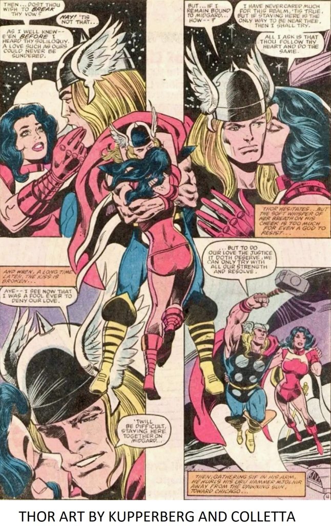 Thor art by Alan Kupperberg and Vince Colletta