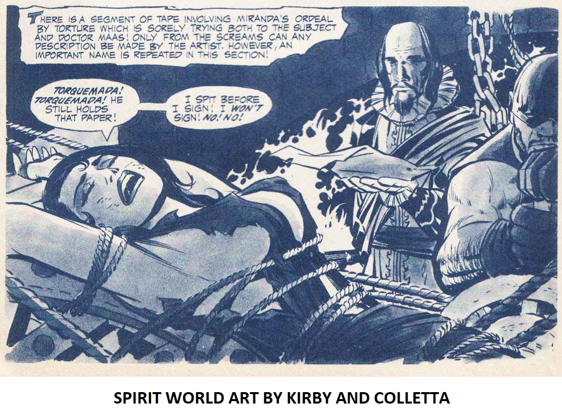 SPIRIT WORLD ART BY JACK KIRBY AND VINCE COLLETTA