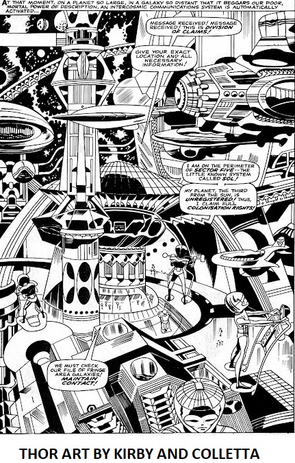 THOR ART BY JACK KIRBY AND VINCE COLLETTA