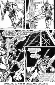 Warlord 22 Art By Mile Grell and Vince Colletta
