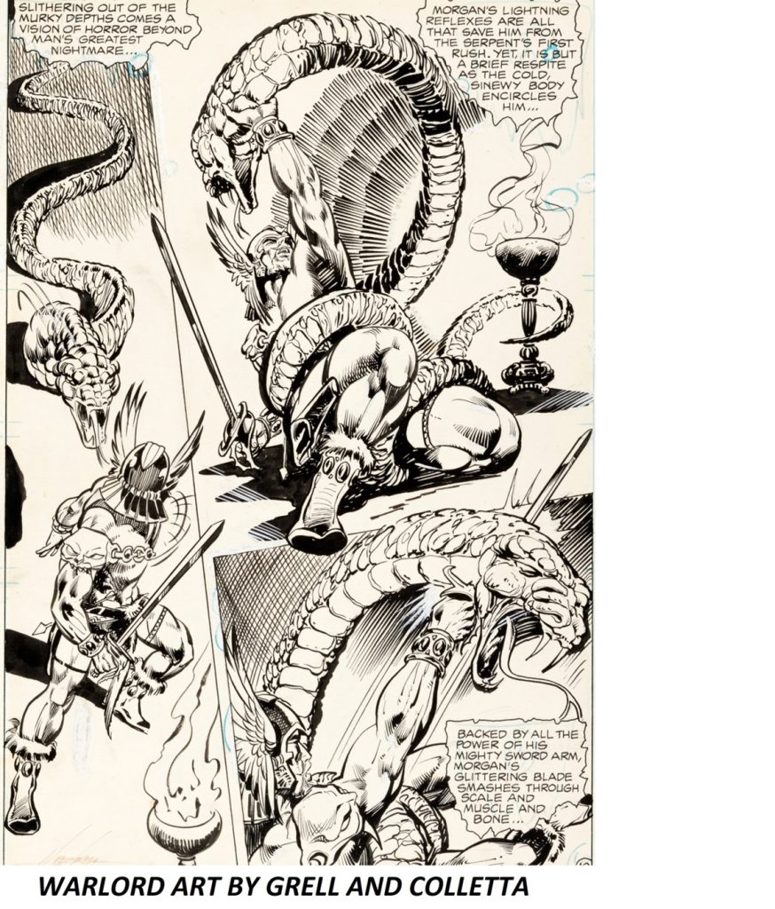 WARLORD ART BY GRELL AND COLLETTA