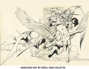 Warlord Art by Mike Grell and Vince Colletta