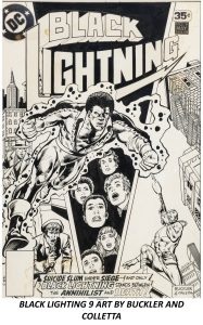 BLACK LIGHTNING 9 ART BY BUCKLER AND COLLETTA