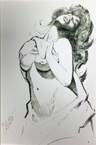 Vince Colletta nude woman figure drawing, 1990 Vince Colletta nude woman figure drawing, 1990