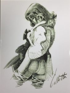 Vince Colletta reclining nude pen and ink illustration, 1990 Vince Colletta reclining nude pen and ink illustration, 1990